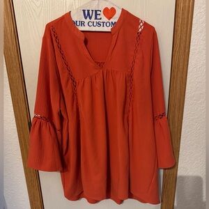 Women's Orange Blouse